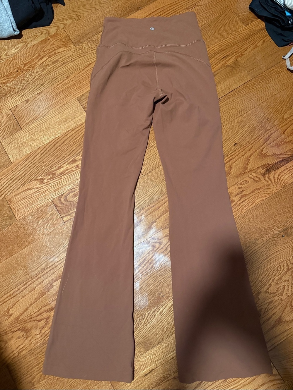 lululemon athletica Women's High-Rise Flared Leggings — Rust Brown